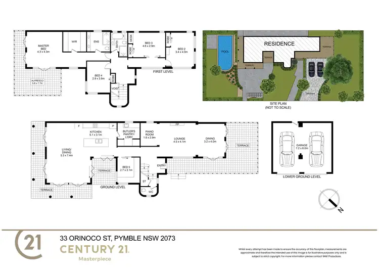 Floorplan of Homely house listing, 33 Orinoco Street, Pymble NSW 2073