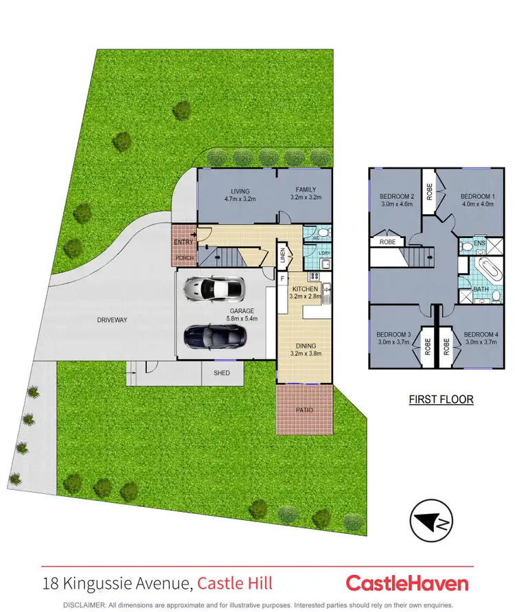 Floorplan of Homely house listing, 18 Kingussie Avenue, Castle Hill NSW 2154