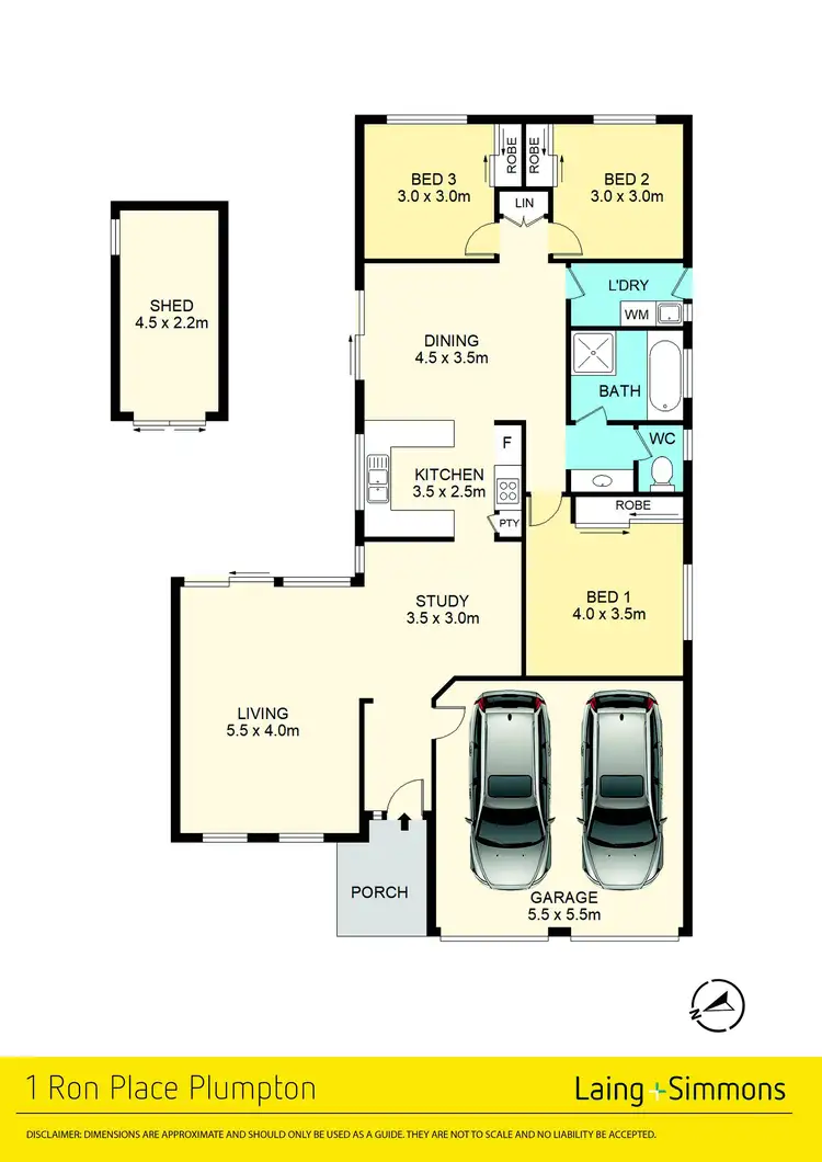 Floorplan of Homely house listing, 1 Ron Place, Plumpton NSW 2761