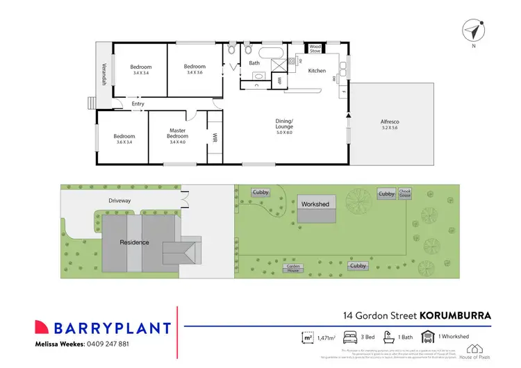 Floorplan of Homely house listing, 14 Gordon Street, Korumburra VIC 3950