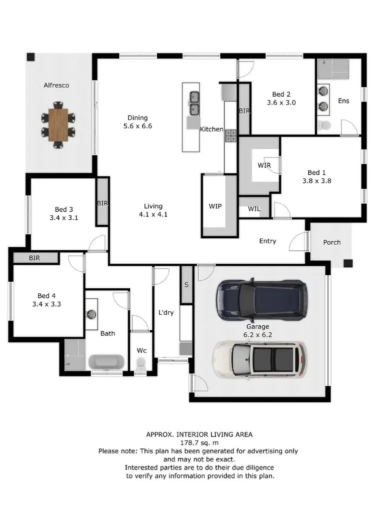 Floorplan of Homely house listing, 2/6 Hill Street, Wodonga VIC 3690