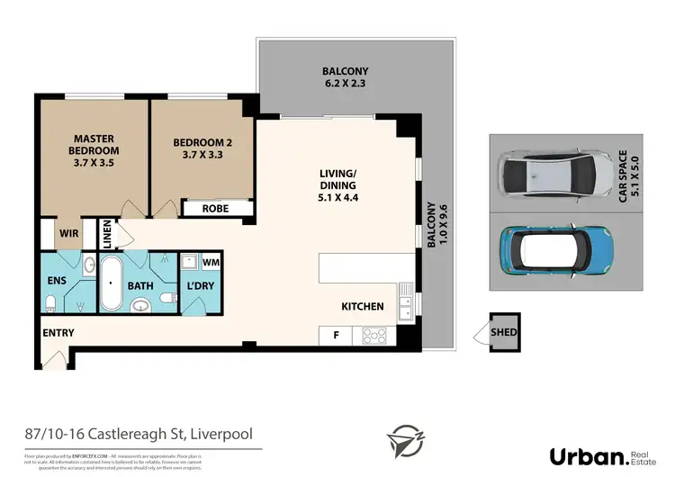 Floorplan of Homely apartment listing, 87/10-16 Castlereagh Street, Liverpool NSW 2170