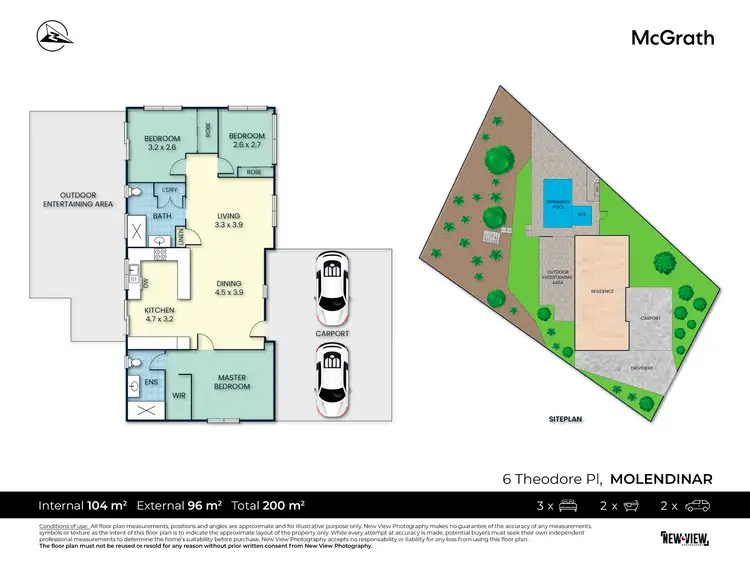 Floorplan of Homely house listing, 6 Theodore Place, Molendinar QLD 4214