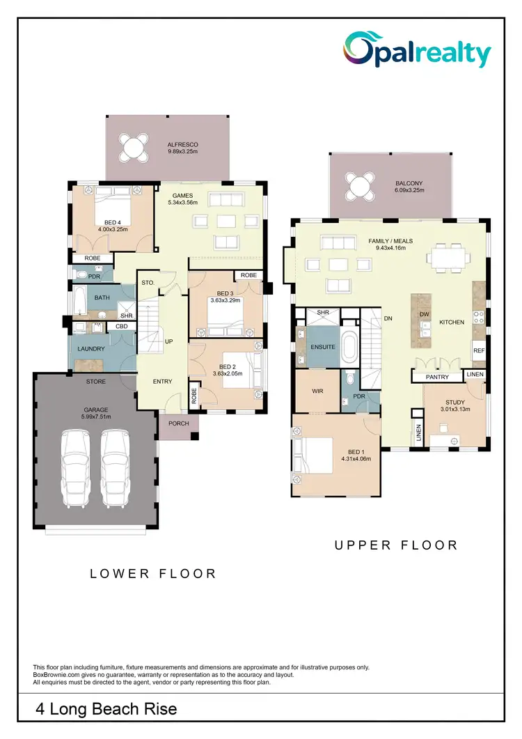 Floorplan of Homely house listing, 4 Long Beach Rise, Port Kennedy WA 6172