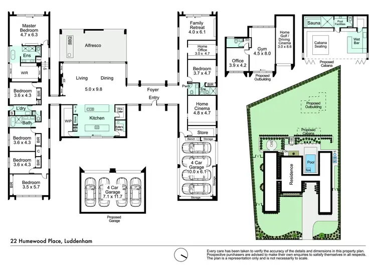 Floorplan of Homely house listing, 22 Humewood Place, Luddenham NSW 2745