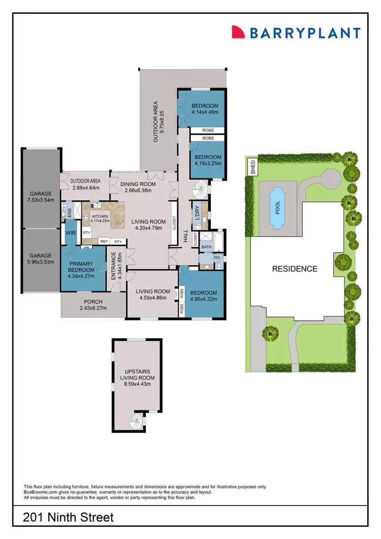 Floorplan of Homely house listing, 201 Ninth Street, Mildura VIC 3500