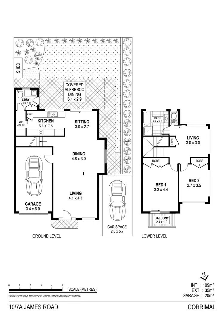 Floorplan of Homely townhouse listing, 10/7a James Road, Corrimal NSW 2518