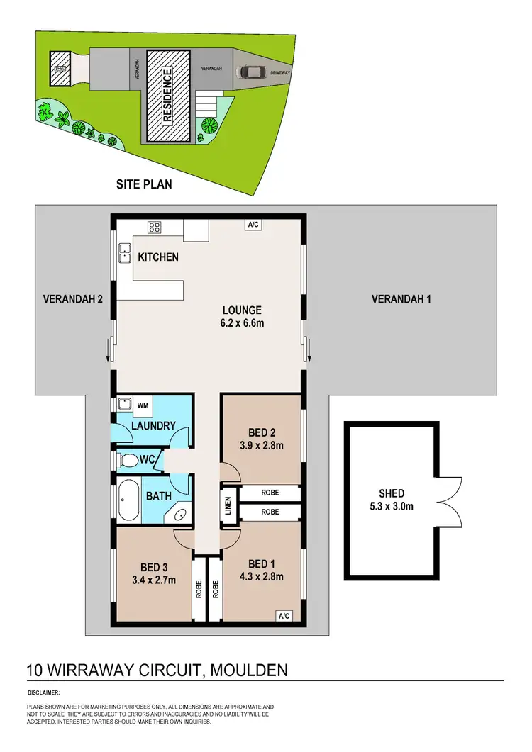 Floorplan of Homely house listing, 10 Wirraway Circuit, Moulden NT 830