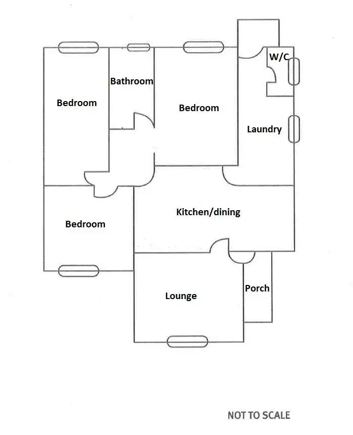 Floorplan of Homely semi-detached listing, 48 Brook Street, Whyalla Stuart SA 5608