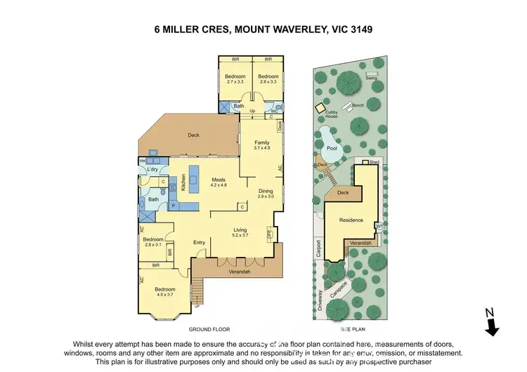 Floorplan of Homely house listing, 6 Miller Crescent, Mount Waverley VIC 3149