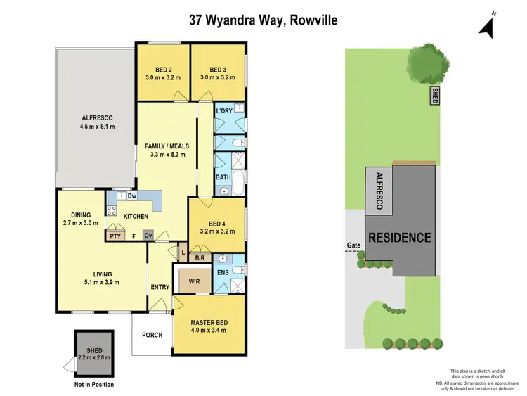Floorplan of Homely house listing, 37 Wyandra Way, Rowville VIC 3178