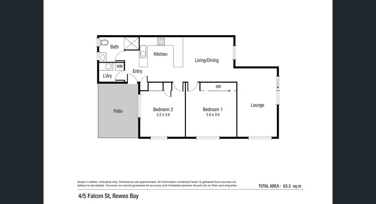 Floorplan of Homely unit listing, 4/3 Falcon Street, Rowes Bay QLD 4810