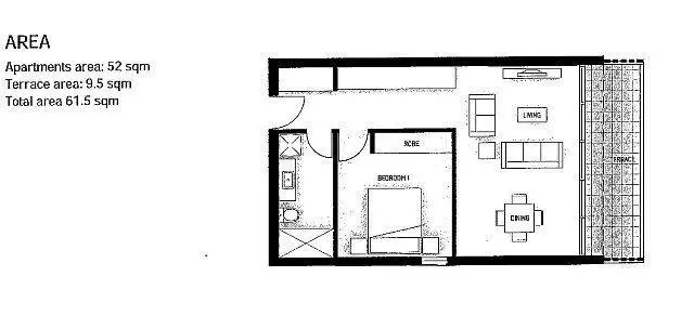 Floorplan of Homely apartment listing, 108/90 La Scala Avenue, Maribyrnong VIC 3032