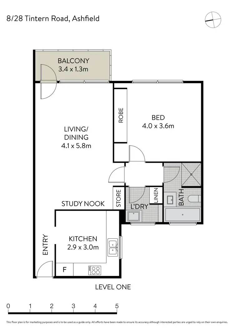 Floorplan of Homely unit listing, 8/28 Tintern Road, Ashfield NSW 2131