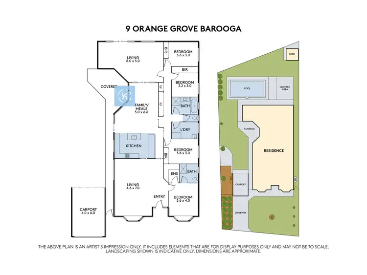 Floorplan of Homely house listing, 9 Orange Grove, Barooga NSW 3644