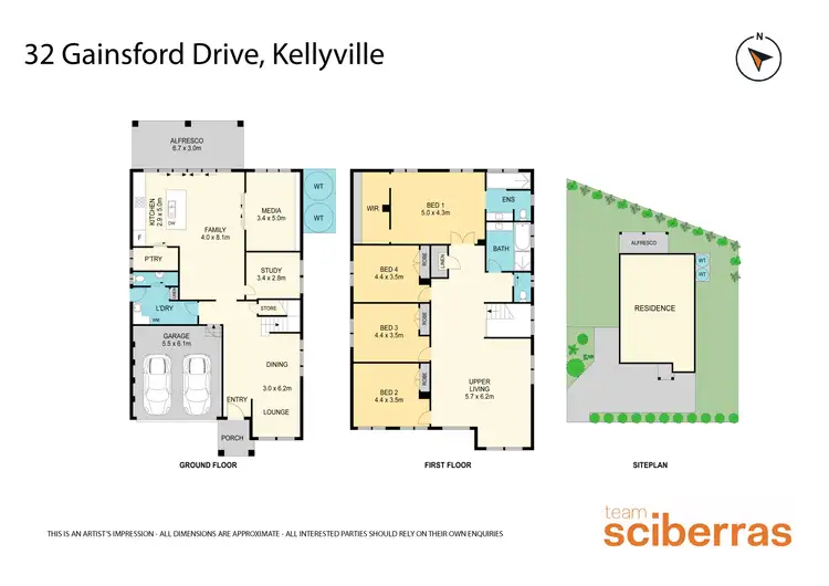 Floorplan of Homely house listing, 32 Gainsford Drive, Kellyville NSW 2155