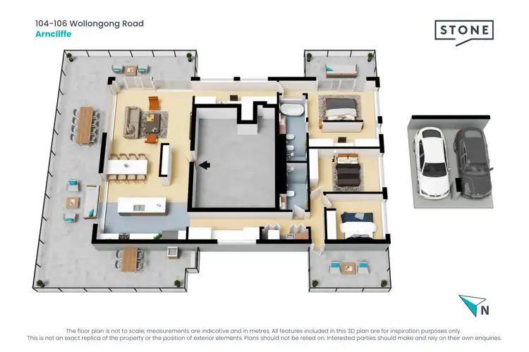 Floorplan of Homely unit listing, 6/104-106 Wollongong Road, Arncliffe NSW 2205