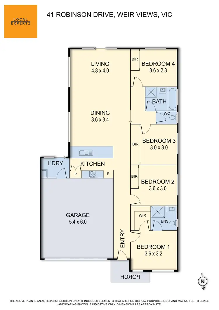 Floorplan of Homely house listing, 41 Robinson Drive, Weir Views VIC 3338