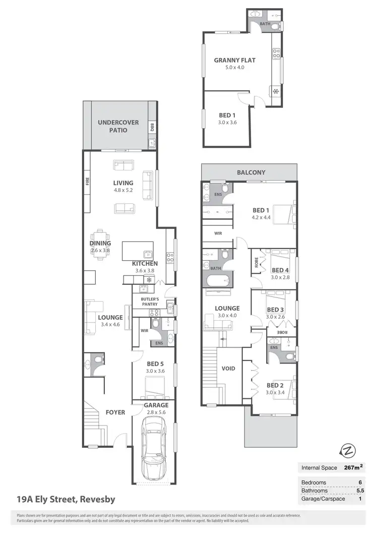 Floorplan of Homely semi-detached listing, 19A Ely Street, Revesby NSW 2212