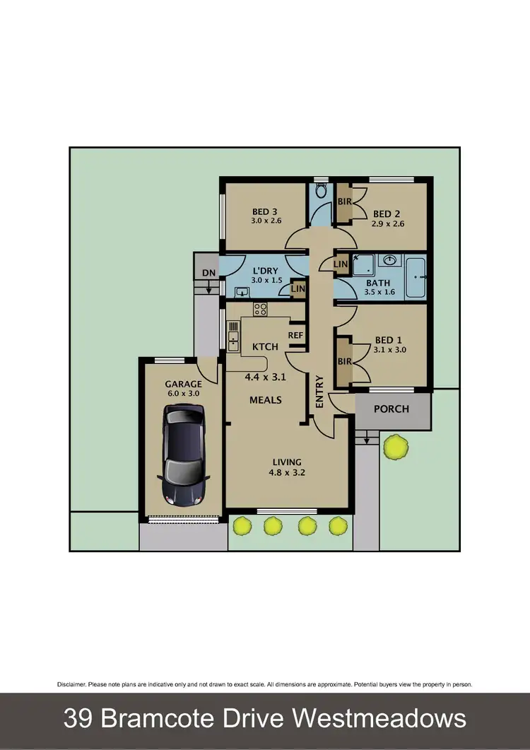 Floorplan of Homely unit listing, 39 Bramcote Drive, Westmeadows VIC 3049