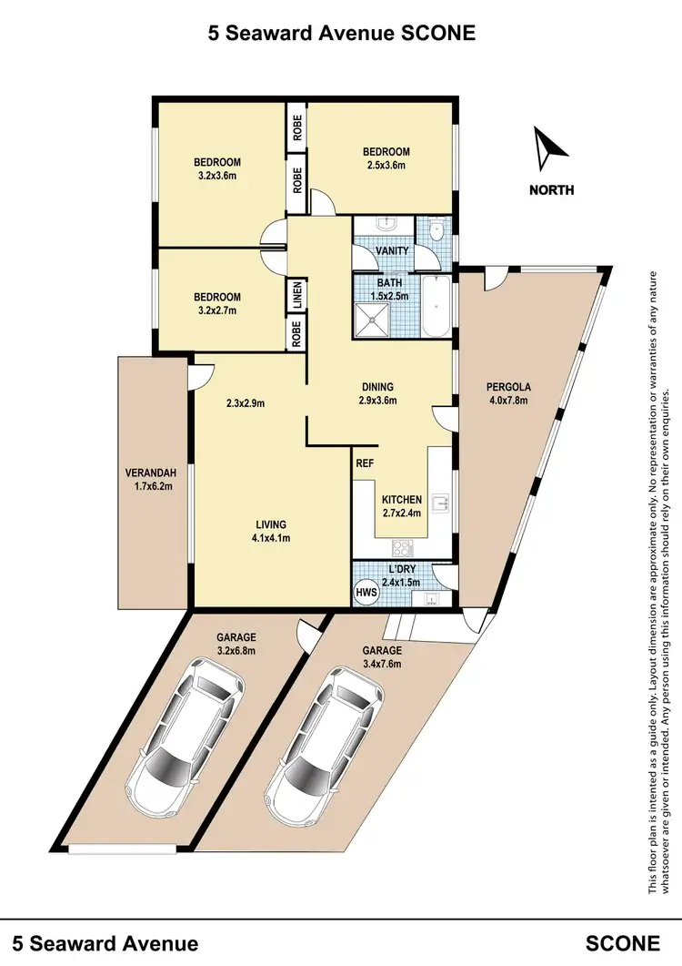 Floorplan of Homely house listing, 5 Seaward Avenue, Scone NSW 2337