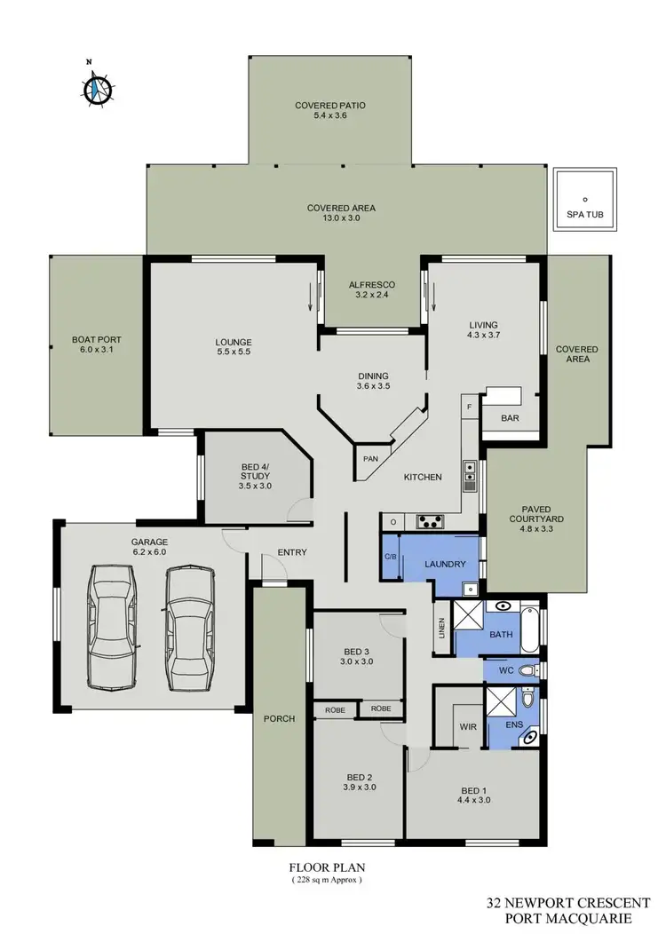 Floorplan of Homely house listing, 32 Newport Crescent, Port Macquarie NSW 2444