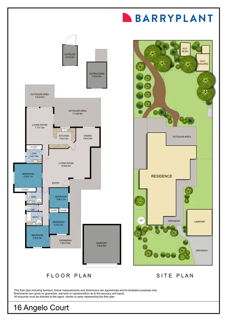 Floorplan of Homely house listing, 16 Angelo Court, Mildura VIC 3500