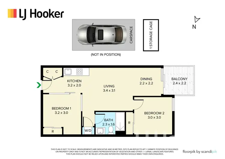 Floorplan of Homely apartment listing, 218/11 Bond Street, Caulfield North VIC 3161