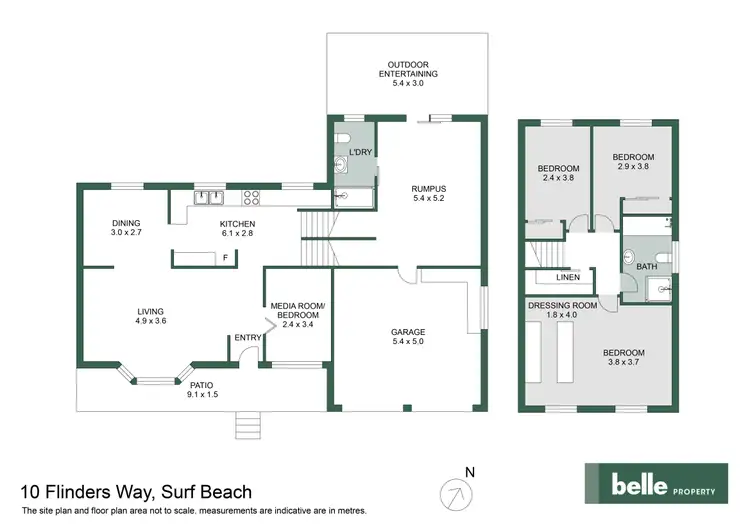 Floorplan of Homely house listing, 10 Flinders Way, Surf Beach NSW 2536