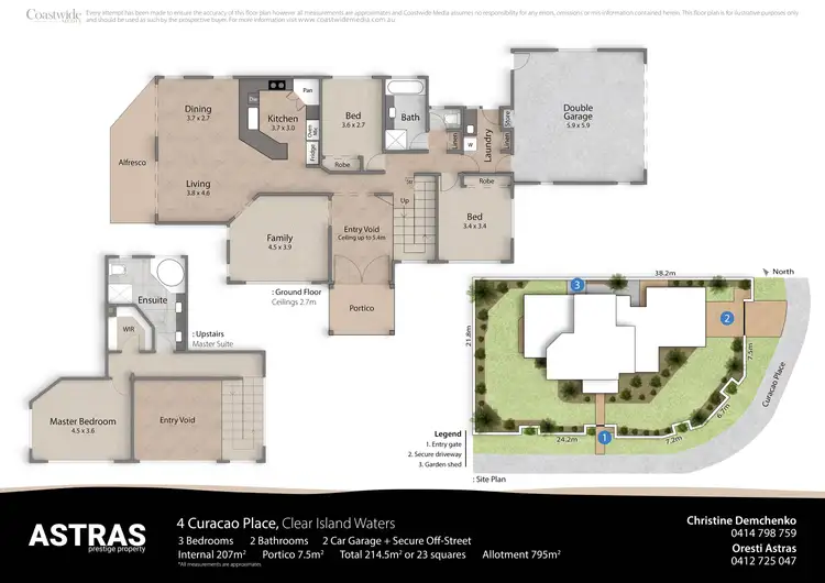 Floorplan of Homely house listing, 4 Curacao Place, Clear Island Waters QLD 4226
