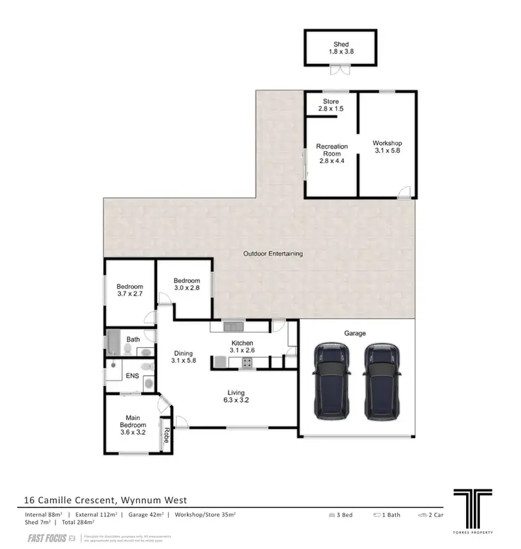 Floorplan of Homely house listing, 16 Camille Crescent, Wynnum West QLD 4178
