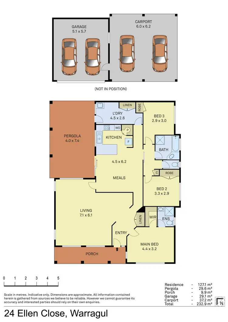 Floorplan of Homely house listing, 24 Ellen Close, Warragul VIC 3820