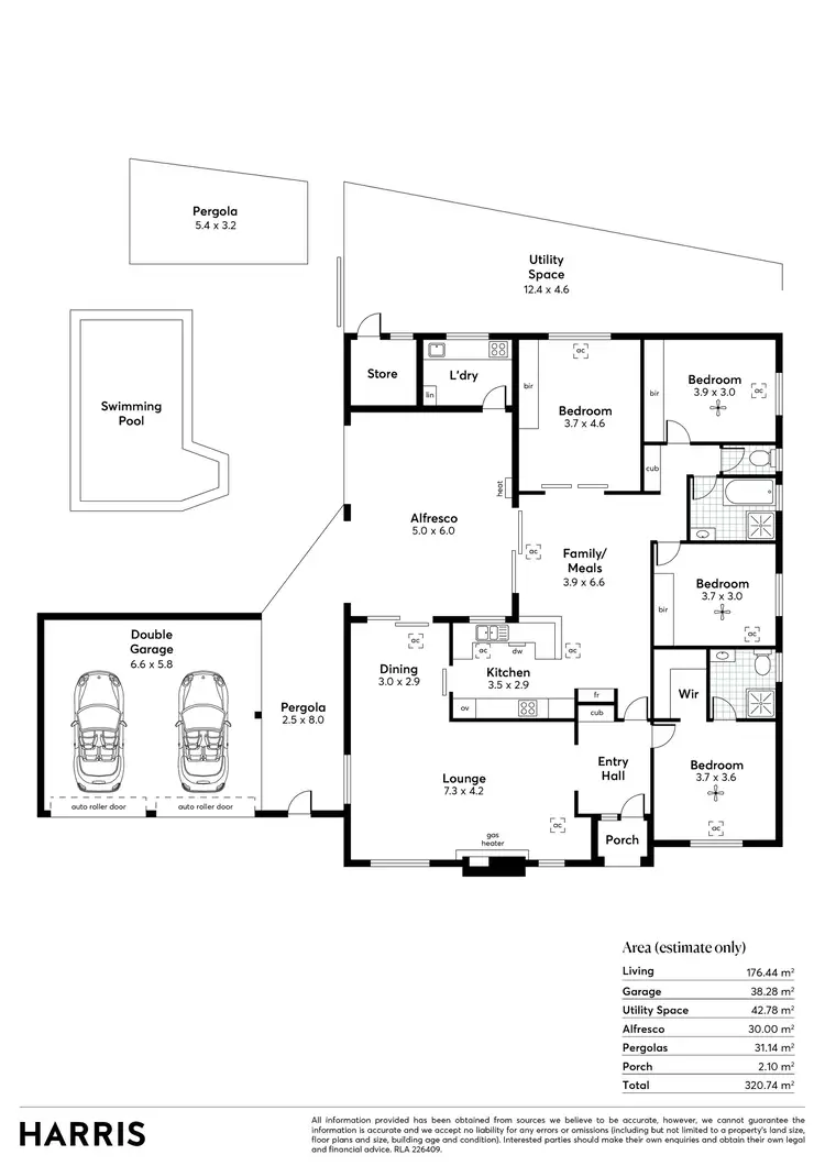 Floorplan of Homely house listing, 22 Lochside Drive, West Lakes SA 5021