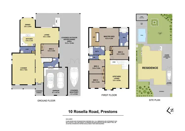Floorplan of Homely house listing, 10 Rosella Road, Prestons NSW 2170