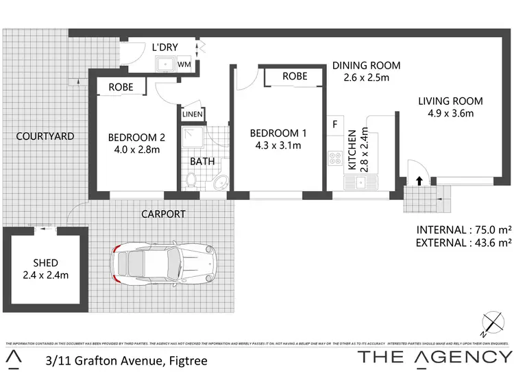 Floorplan of Homely apartment listing, 3/11 Grafton Avenue, Figtree NSW 2525