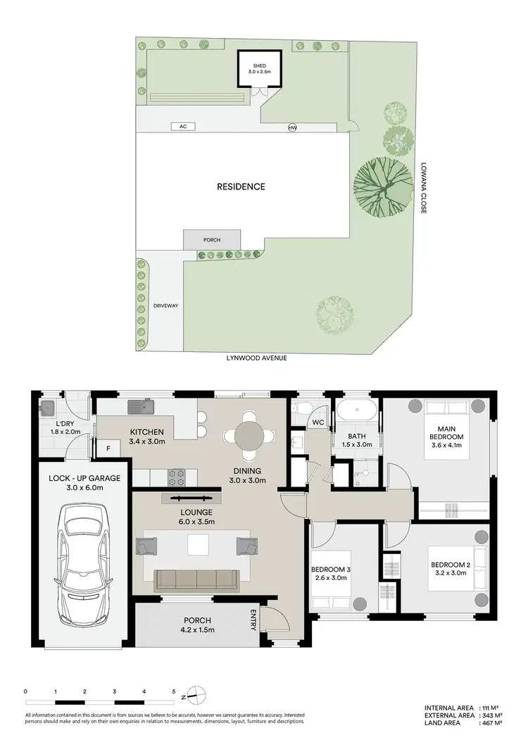 Floorplan of Homely unit listing, 1/2 Lowana Close, Mudgee NSW 2850