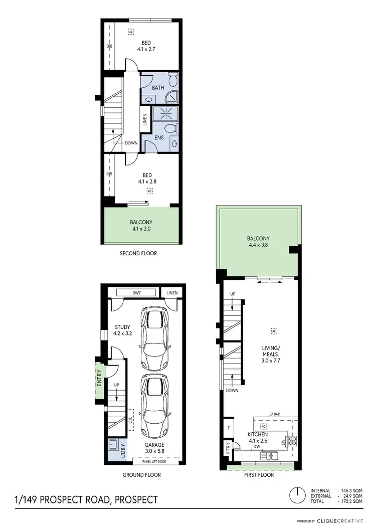 Floorplan of Homely house listing, 1/149 Prospect Road, Prospect SA 5082