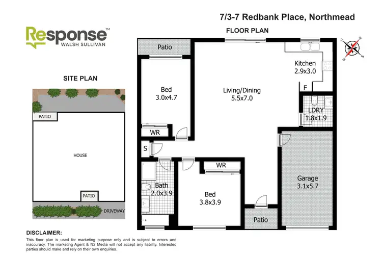 Floorplan of Homely villa listing, 7/3-7 Redbank Place, Northmead NSW 2152