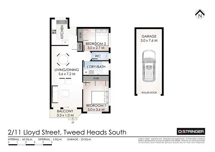 Floorplan of Homely unit listing, 2/11 Lloyd Street, Tweed Heads South NSW 2486