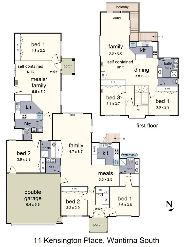 Floorplan of Homely house listing, 11 Kensington Place, Wantirna South VIC 3152