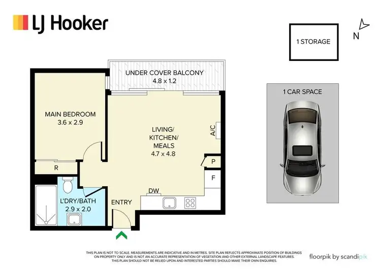 Floorplan of Homely apartment listing, 208/12 Trenerry Crescent, Abbotsford VIC 3067