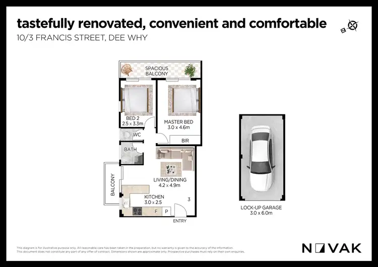 Floorplan of Homely unit listing, 10/3 Francis Street, Dee Why NSW 2099