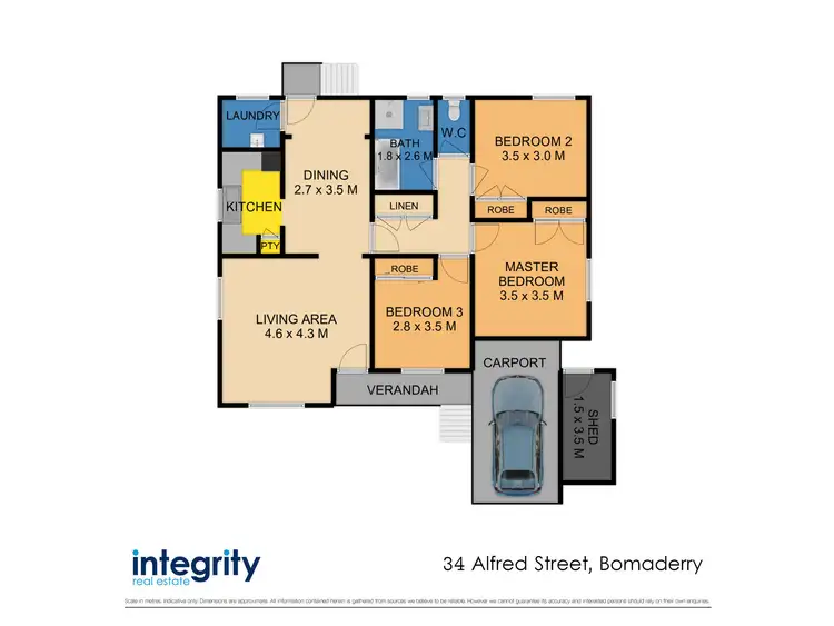 Floorplan of Homely house listing, 34 Alfred Street, Bomaderry NSW 2541