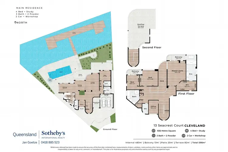Floorplan of Homely house listing, 13 Seacrest Court, Raby Bay QLD 4163