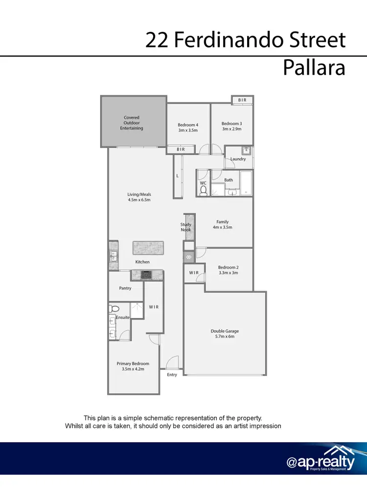 Floorplan of Homely house listing, 22 Ferdinando Street, Pallara QLD 4110