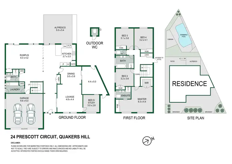 Floorplan of Homely house listing, 24 Prescott Circuit, Quakers Hill NSW 2763
