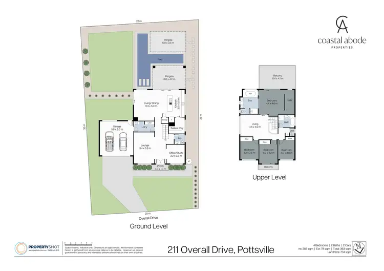 Floorplan of Homely house listing, 211 Overall Drive, Pottsville NSW 2489