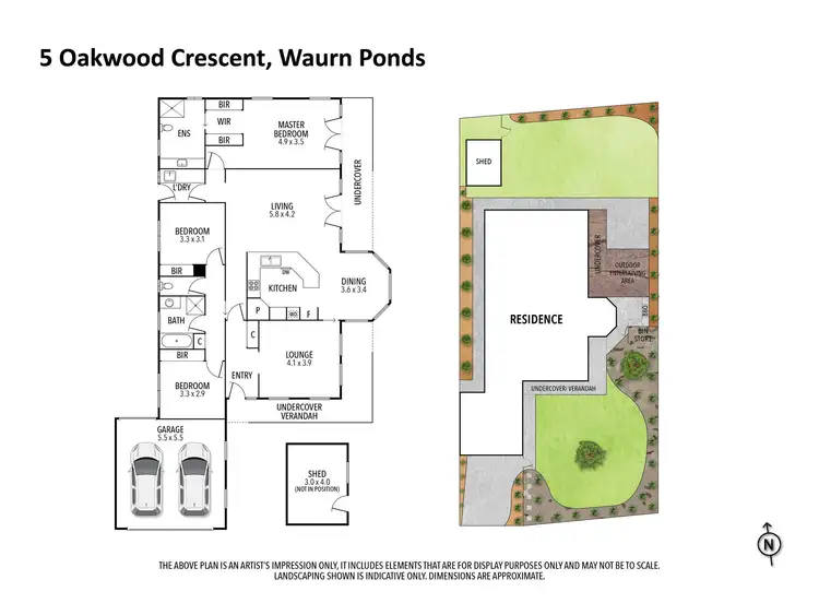 Floorplan of Homely house listing, 5 Oakwood Crescent, Waurn Ponds VIC 3216