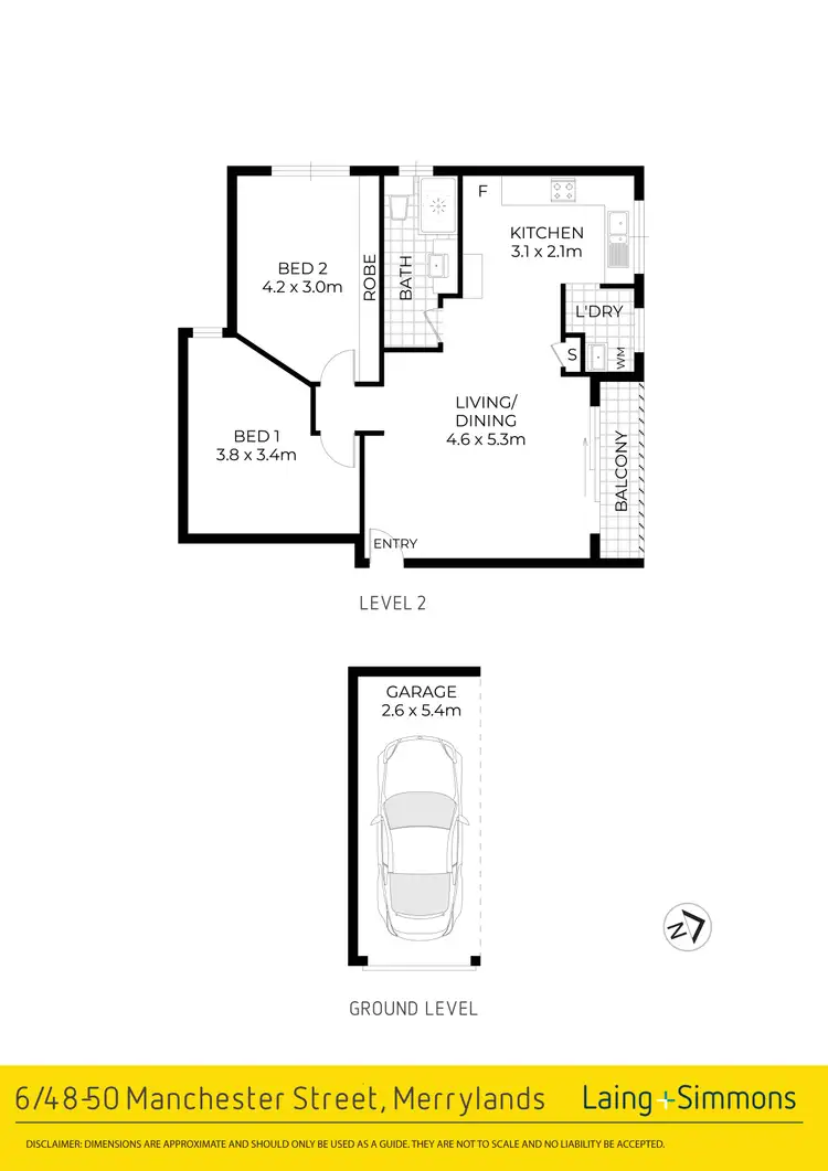 Floorplan of Homely unit listing, 6/48-50 Manchester Street, Merrylands NSW 2160