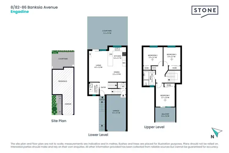 Floorplan of Homely townhouse listing, 8/82-86 Banksia Avenue, Engadine NSW 2233